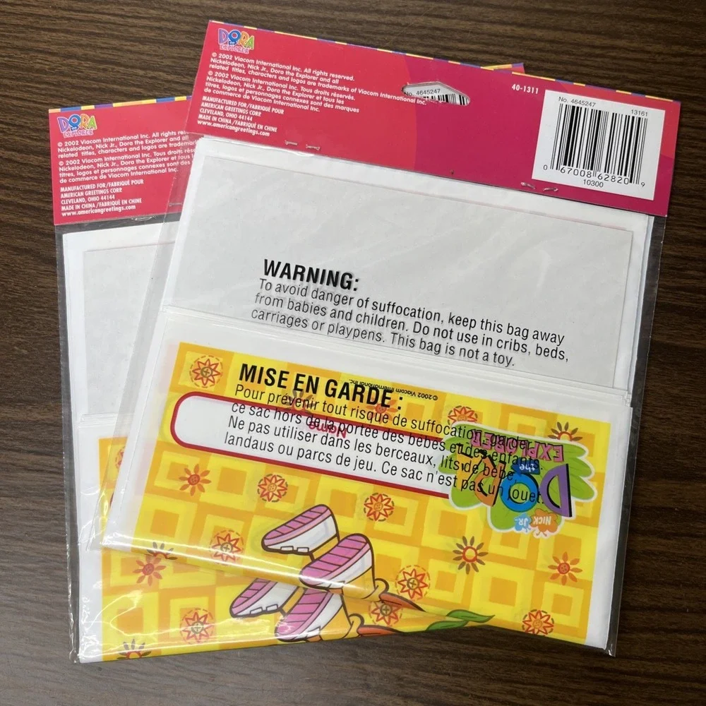 VTG Dora the Explorer Party Gift Favor Loot Bags 2x 8 count (16 bags) Nick Jr